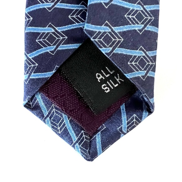 Men's 100% Silk Ties - Blue, Gray, Black - Picture 8 of 8